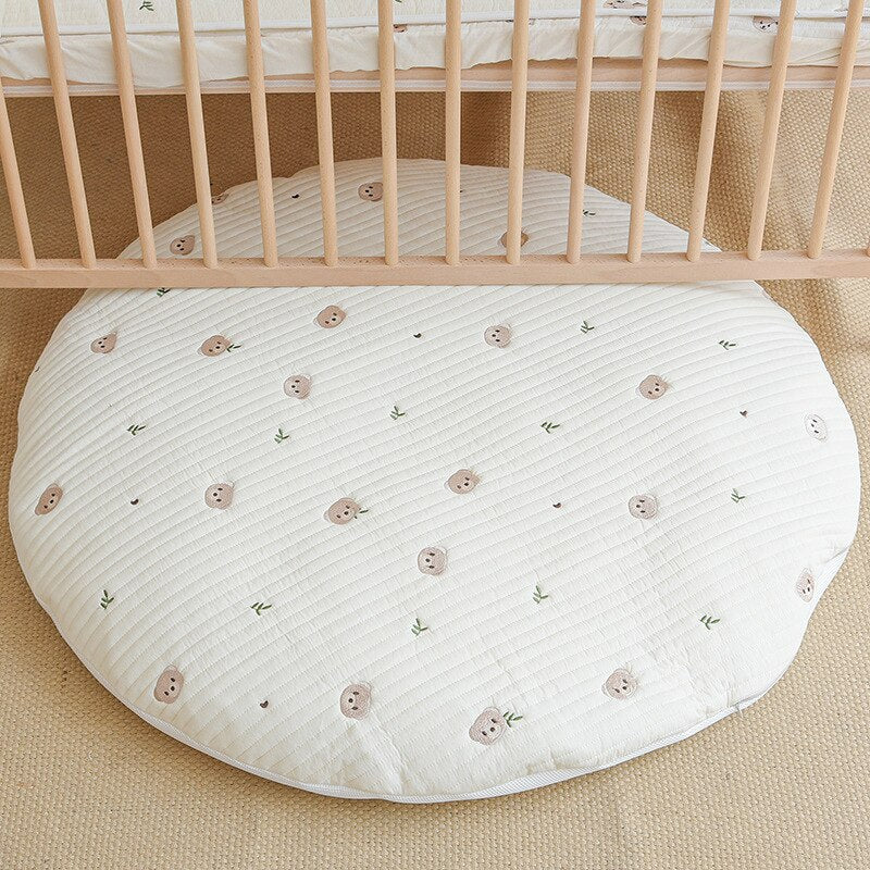 Embroidered Play Mat - Forest Bunny - Just Kidding Store