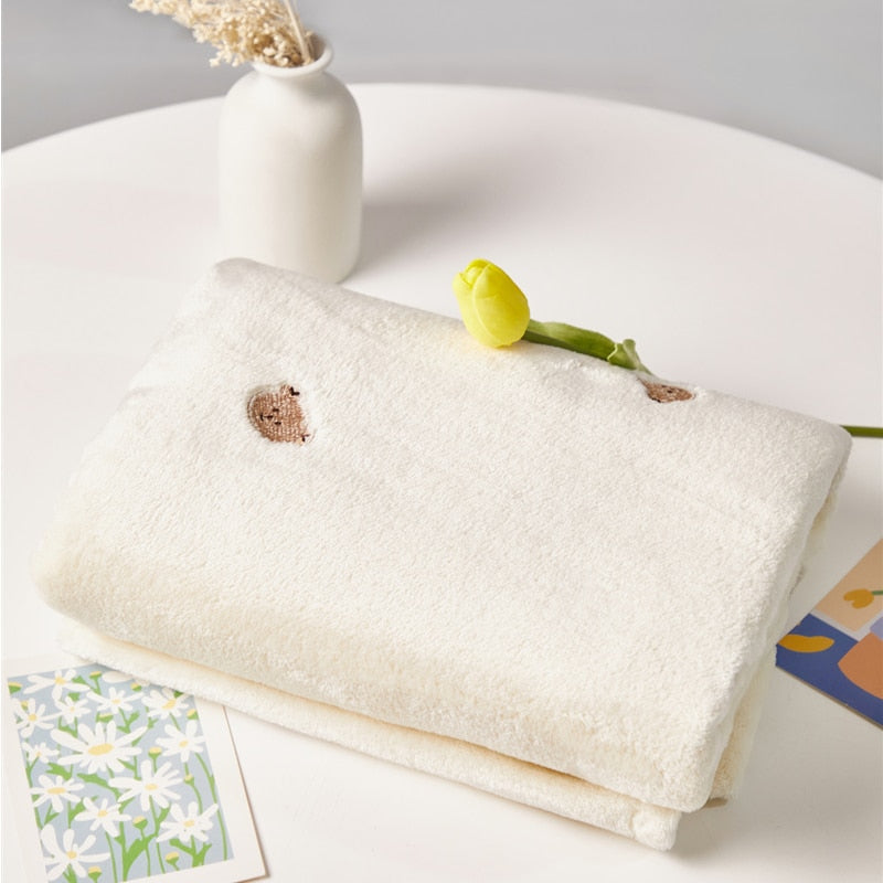 Embroidered Polar Fleece Baby Children Blanket - Just Kidding Store