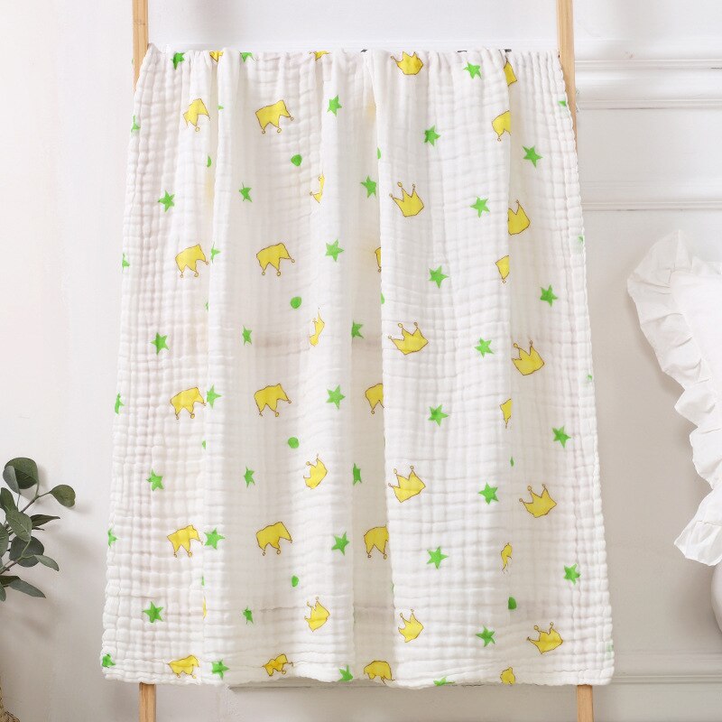 6 Layers Bamboo Cotton Blanket - Baby Swaddle Wrap - Just Kidding Store
