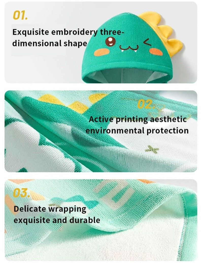 Bath Towel Cloak - Antibacterial Hooded Bathrobe - Just Kidding Store