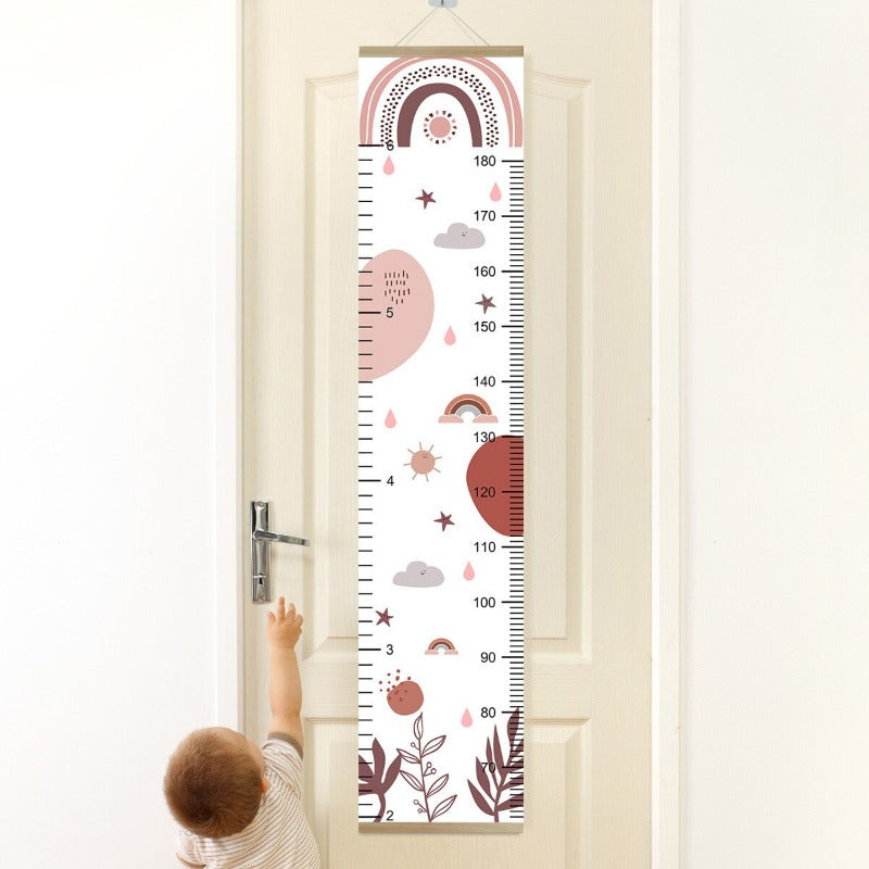 Boho Rainbow Kids Growth Chart - Height Measure Ruler - Just Kidding Store