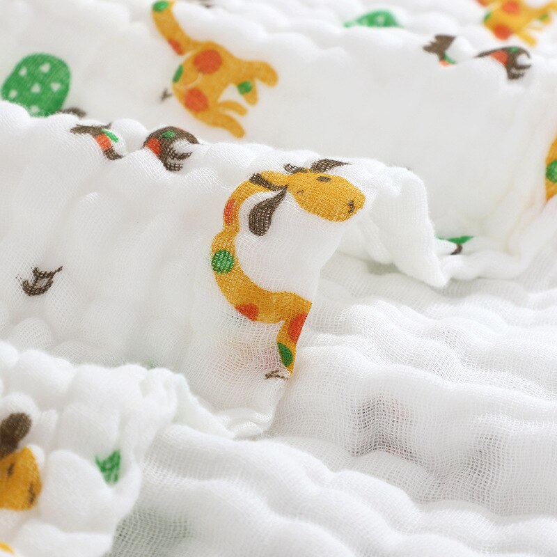 6 Layers Bamboo Cotton Blanket - Baby Swaddle Wrap - Just Kidding Store