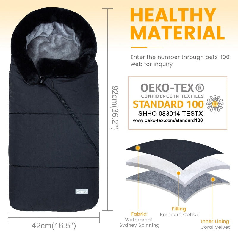Stroller Baby Footmuff - Winter Waterproof Pram Sleepsack - Just Kidding Store