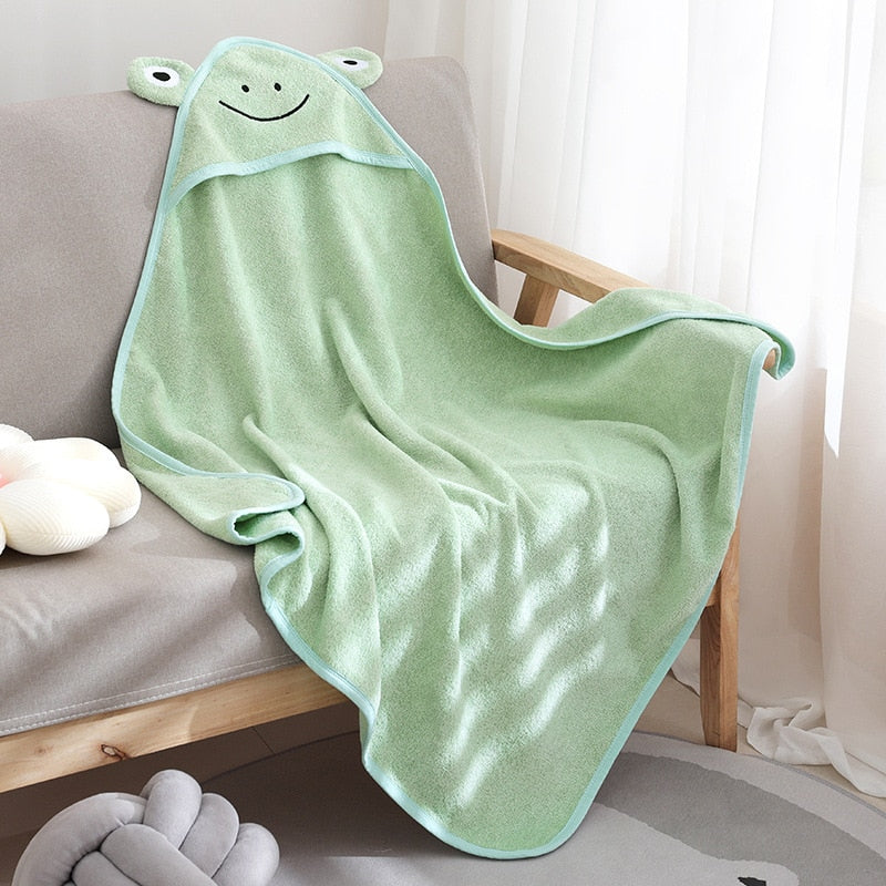 Hooded Terry Baby Bath Wrap - Just Kidding Store