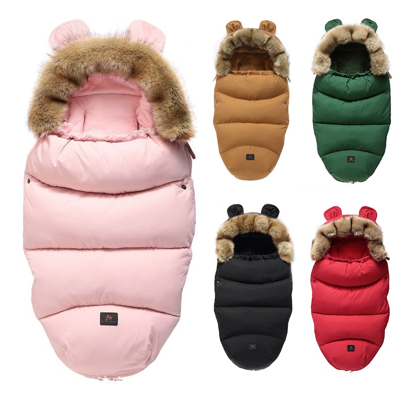 Stroller Footmuff - Baby Winter Thick Pram Envelope - Just Kidding Store
