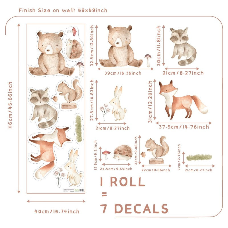 Sakura Flowers Nursery Boho Wall Decals - Just Kidding Store