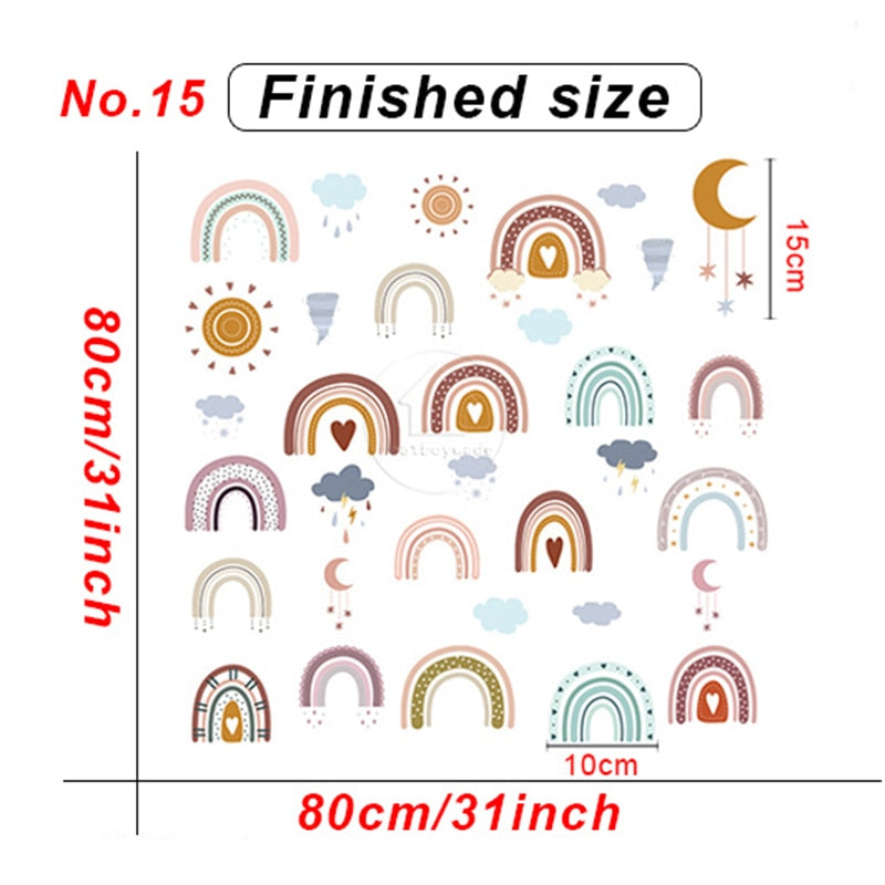 Happy Rainbow Wall Stickers