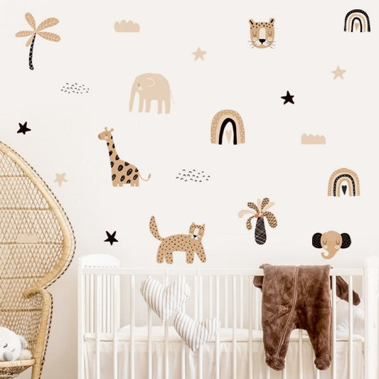 Boho Safari Rainbows Wall Decals - Just Kidding Store