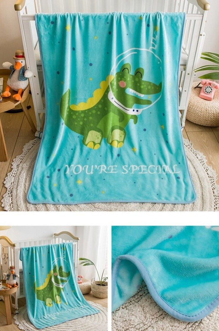 Soft Flannel Animal Print Blanket