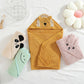 Hooded Terry Baby Bath Wrap - Just Kidding Store