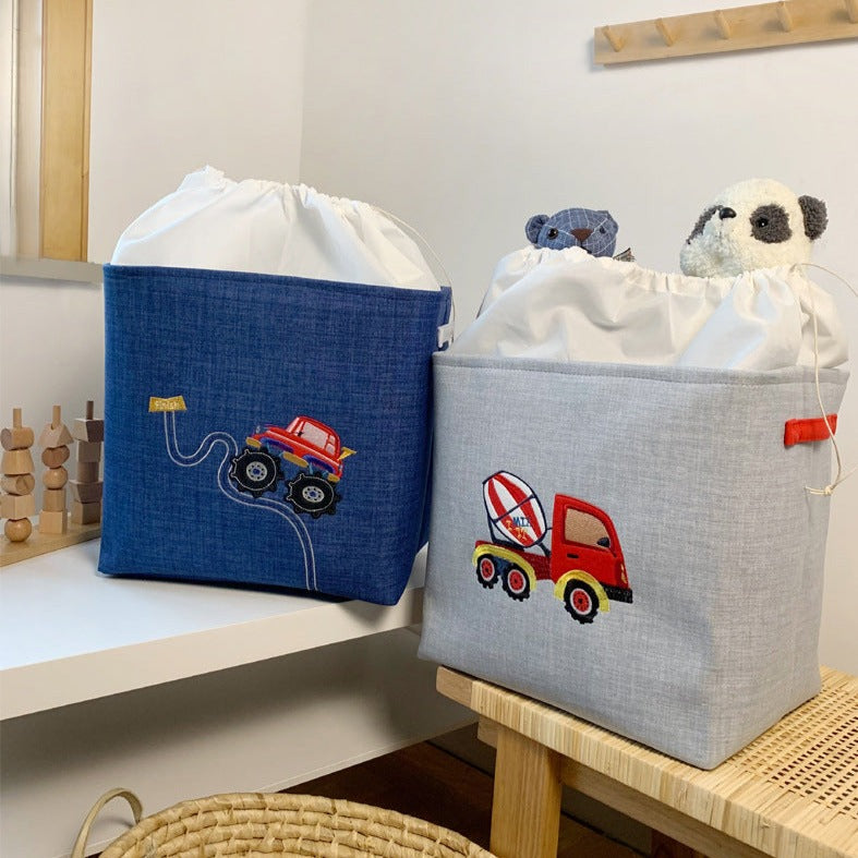 Cartoon Truck Toy Storage Baskets - Just Kidding Store