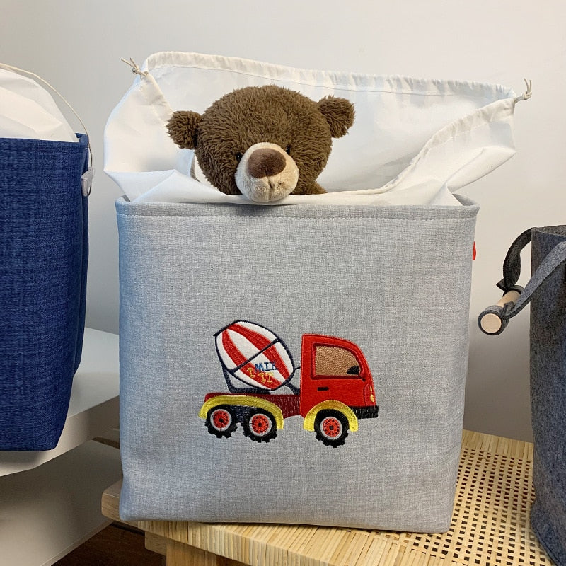 Cartoon Truck Toy Storage Baskets - Just Kidding Store