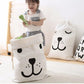 Canvas Storage Bag - Smily Bear Kids Toys Pouch - Just Kidding Store