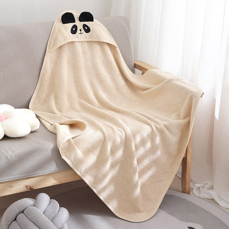 Hooded Terry Baby Bath Wrap - Just Kidding Store