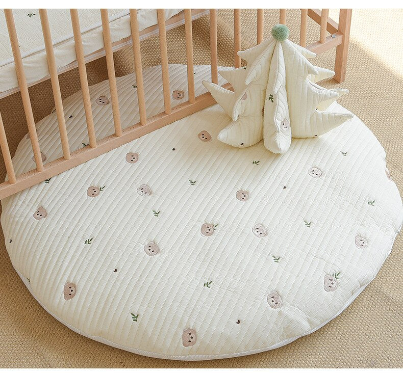 Embroidered Play Mat - Forest Bunny - Just Kidding Store