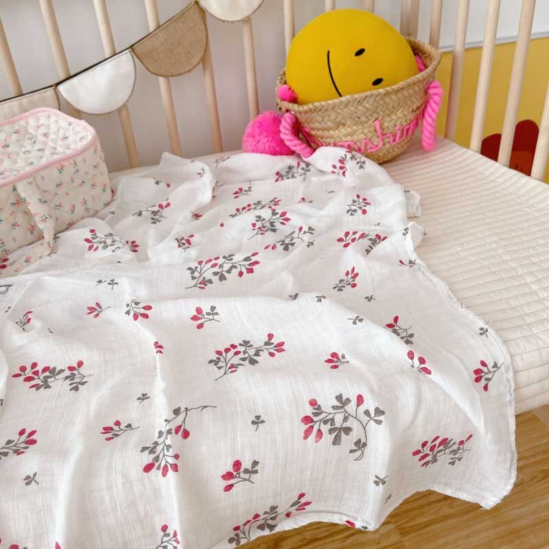 2 Layers Cotton Bamboo Baby Swaddle Wrap - Just Kidding Store