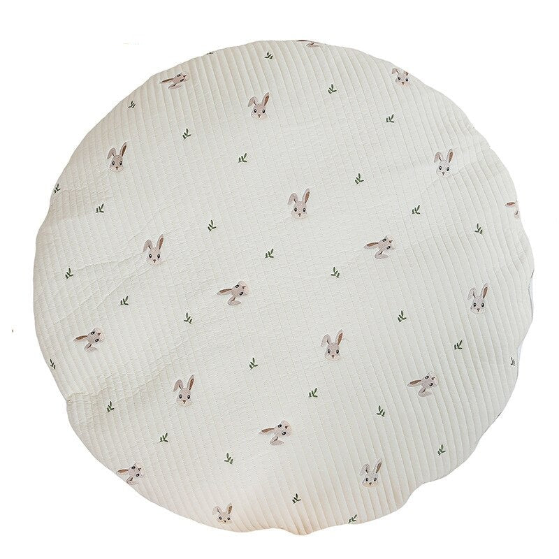 Embroidered Play Mat - Forest Bunny - Just Kidding Store