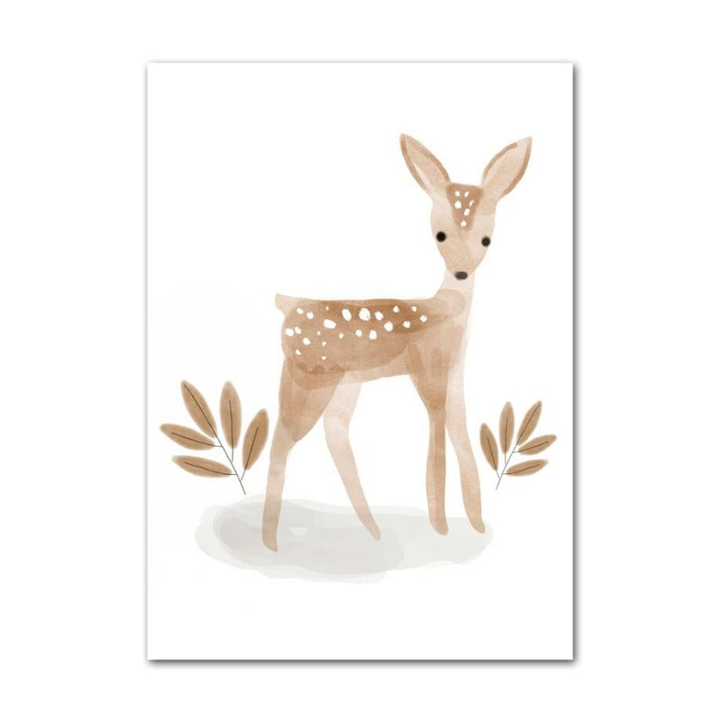 Boho Nursery Woodland Canvas Prints - Just Kidding Store