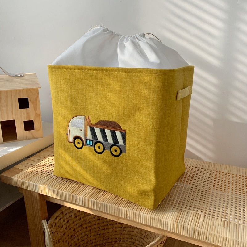 Cartoon Truck Toy Storage Baskets - Just Kidding Store