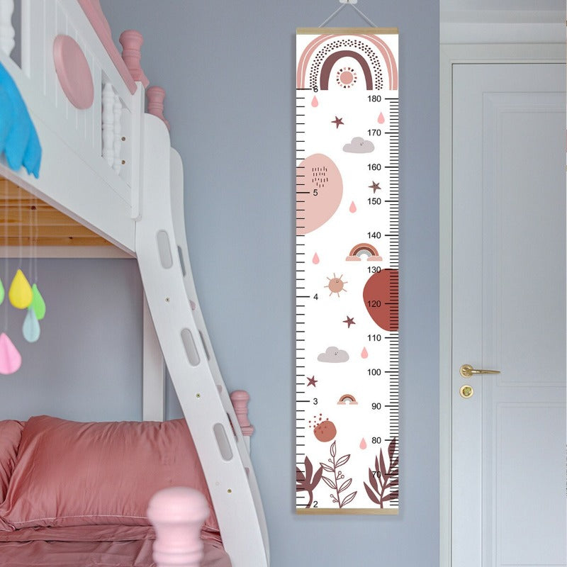 Boho Rainbow Kids Growth Chart - Height Measure Ruler - Just Kidding Store