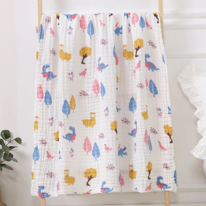 6 Layers Bamboo Cotton Blanket - Baby Swaddle Wrap - Just Kidding Store