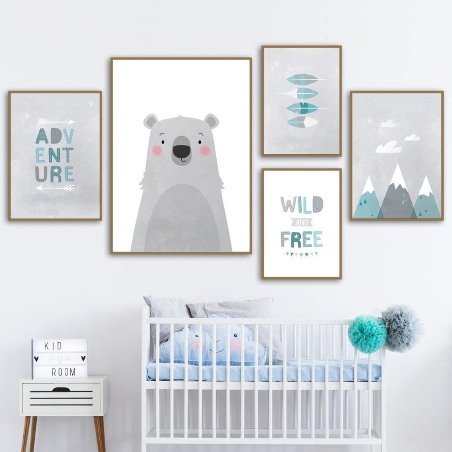 Kids Nordic Winter Canvas Wall Art - Just Kidding Store