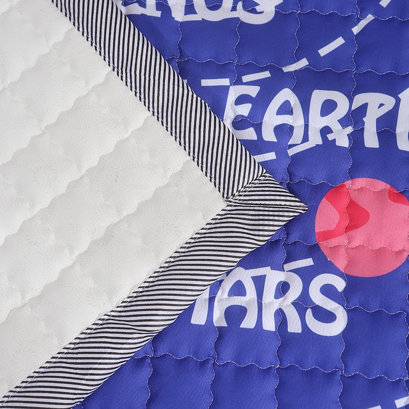 Space Adventure Play Mat - Quilted Anti Skid Carpet