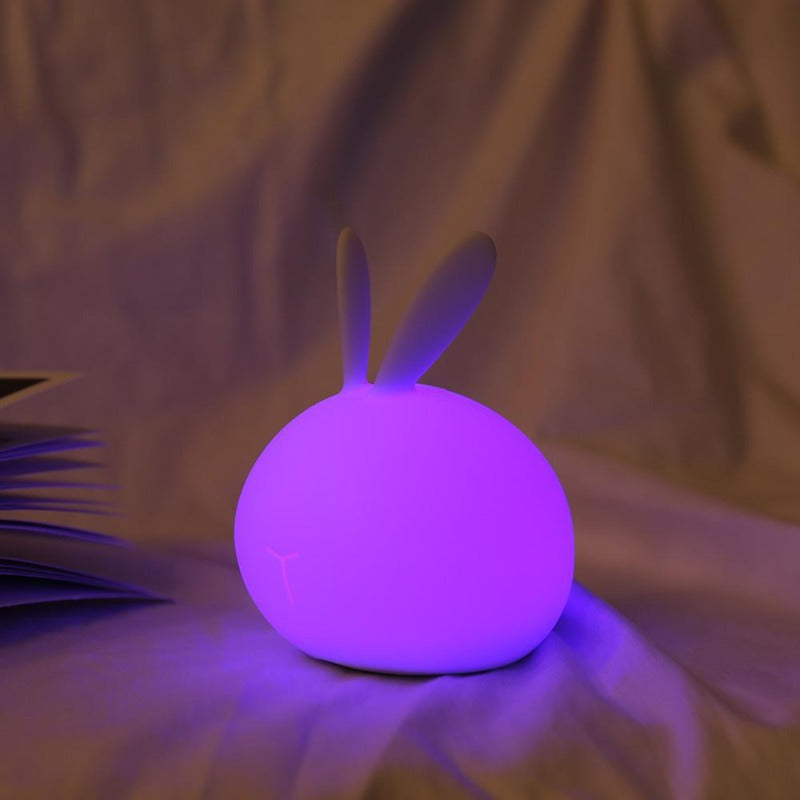 Bunny Night Light - Silicone Rabbit Kids Light - Just Kidding Store
