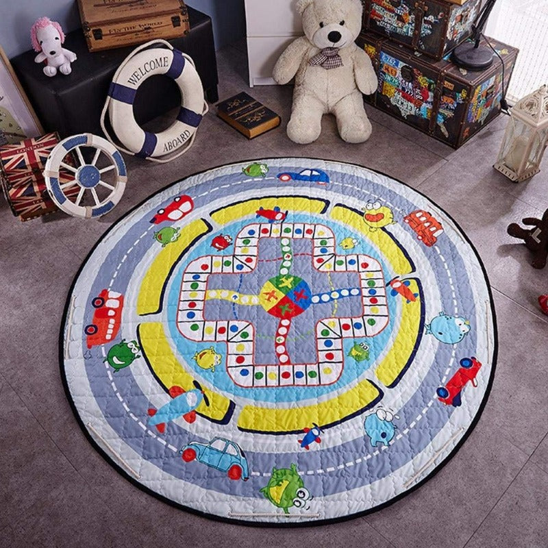 Cars and Planes Antslip Kids Mat Storage Pouch - Just Kidding Store