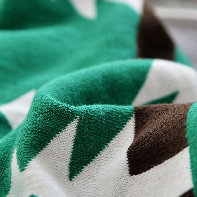 Pine Tree Cotton Baby and Kids Knitted Blanket - Just Kidding Store