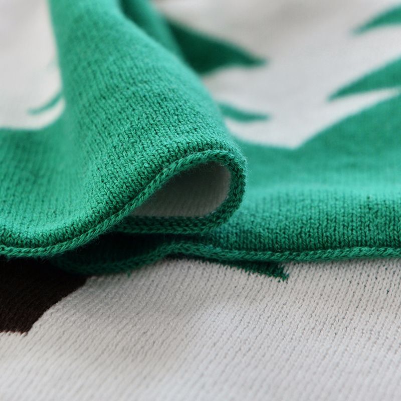 Pine Tree Cotton Baby and Kids Knitted Blanket - Just Kidding Store