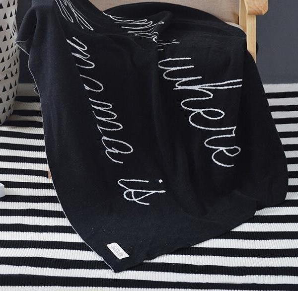 Home Is Where The Mama Is Baby Kids Cotton Blanket Just Kidding Store