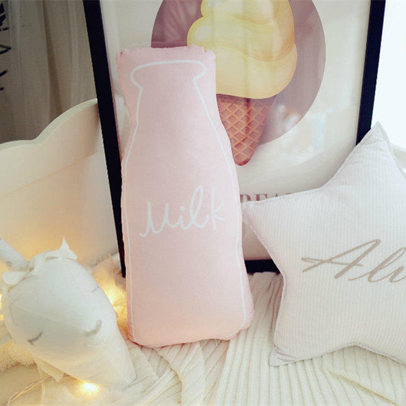 Milk Bottle Plush Cushion Kids Milk Bottle Pillow - Just Kidding Stor