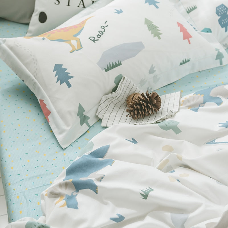 Mini Dino Bedding Set Children Nordic Style Bedding - Just Kidding Store