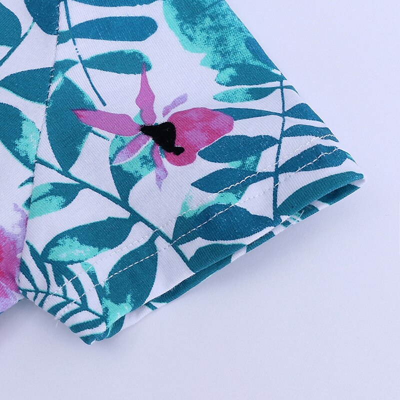 Pink Lilies Baby Toddlers Kids Summer Romper - Just Kidding Store