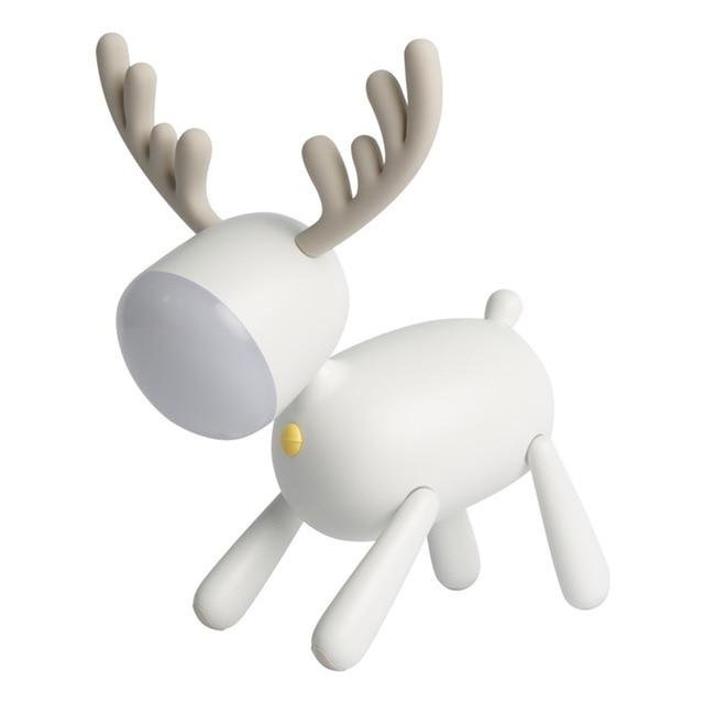 Deer LED Night Light White, Beige Kids Table Lamp - Just Kidding Store