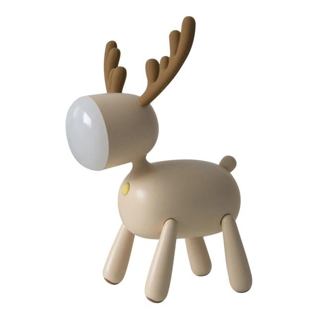 Deer LED Night Light White, Beige Kids Table Lamp - Just Kidding Store