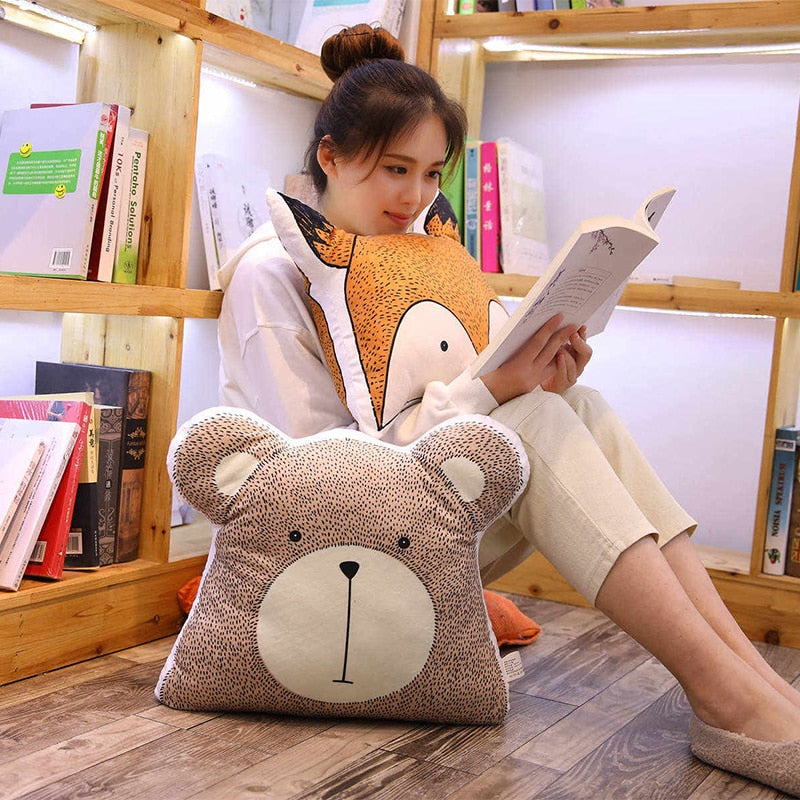 Soft Cushions Elephant Fox Deer Bear Giraffe Rabbit - Just Kidding Store