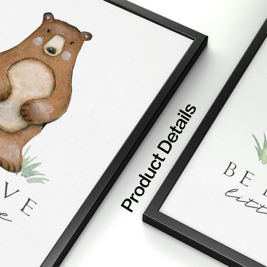 Woodland Animals Wall Art - Bear, Fox, Fawn, Rabbit, Owl, Raccoon - Just Kidding Store