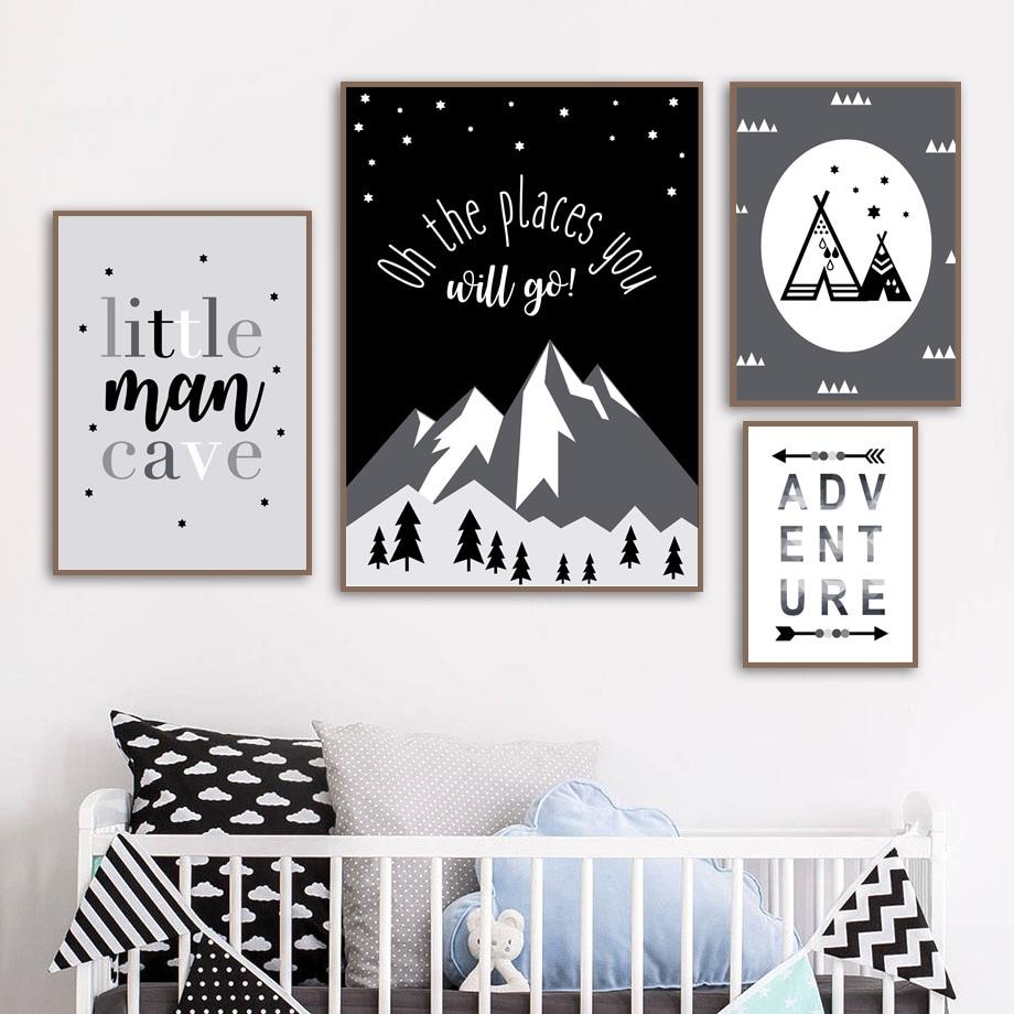 Adventure Inspiring Canvas Paintings Nordic Wall Art - Just Kidding Store