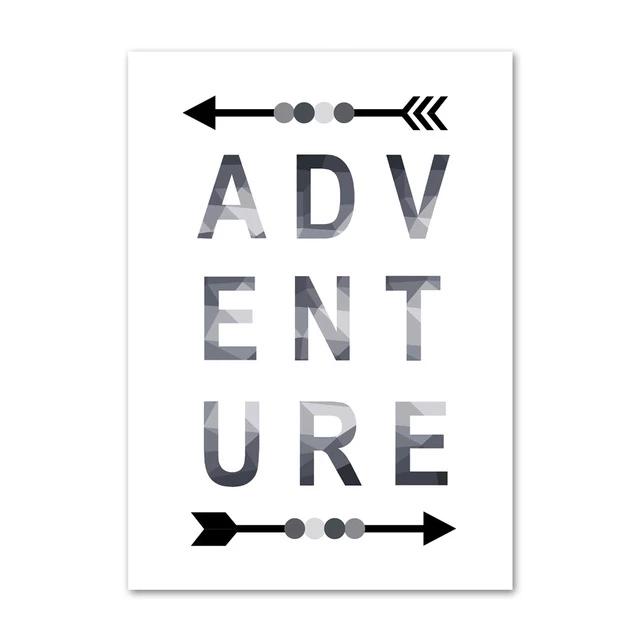 Adventure Inspiring Canvas Paintings Nordic Wall Art - Just Kidding Store