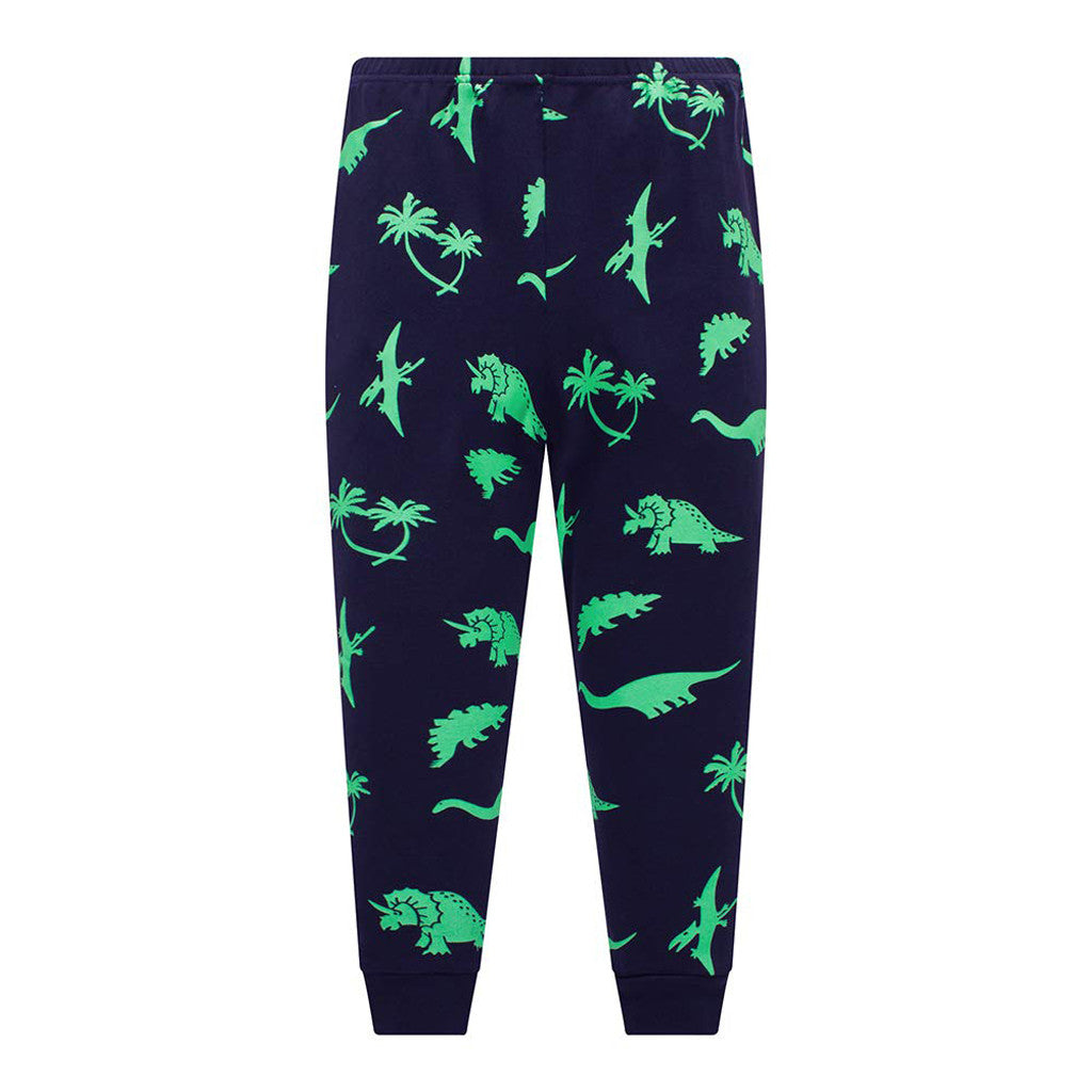Green Dinosaur Pajamas Set Toddler Kids Sleepwear - Just Kidding Store