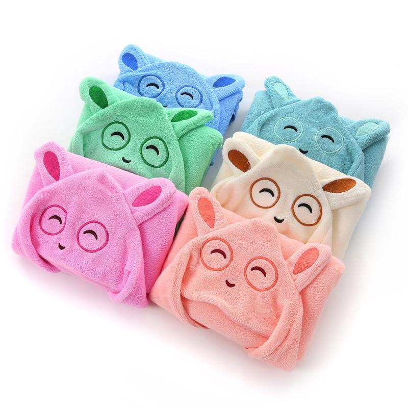 Animal Design Cotton Terry Baby Kids Hooded Towel - Just Kidding Store