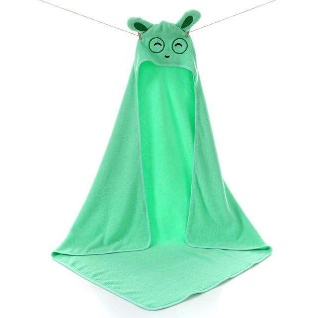 Animal Design Cotton Terry Baby Kids Hooded Towel - Just Kidding Store