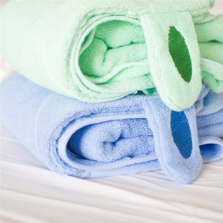 Animal Design Cotton Terry Baby Kids Hooded Towel - Just Kidding Store