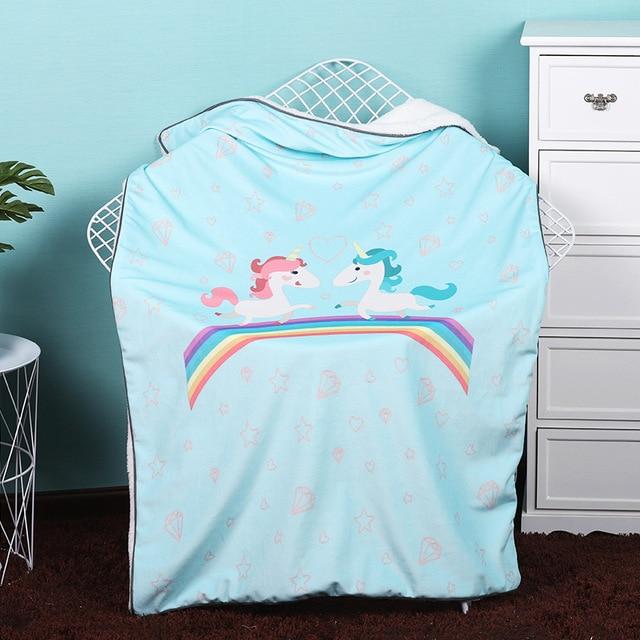 Luxuriously Soft Sherpa Blanket - Deer Bear Hedgehog Fox Unicorn Cactus - Just Kidding Store