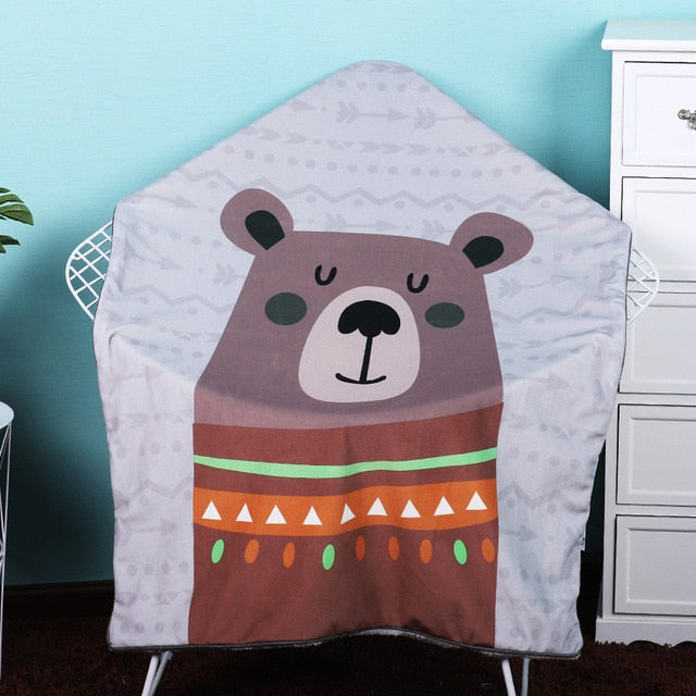 Luxuriously Soft Sherpa Blanket - Deer Bear Hedgehog Fox Unicorn Cactus - Just Kidding Store