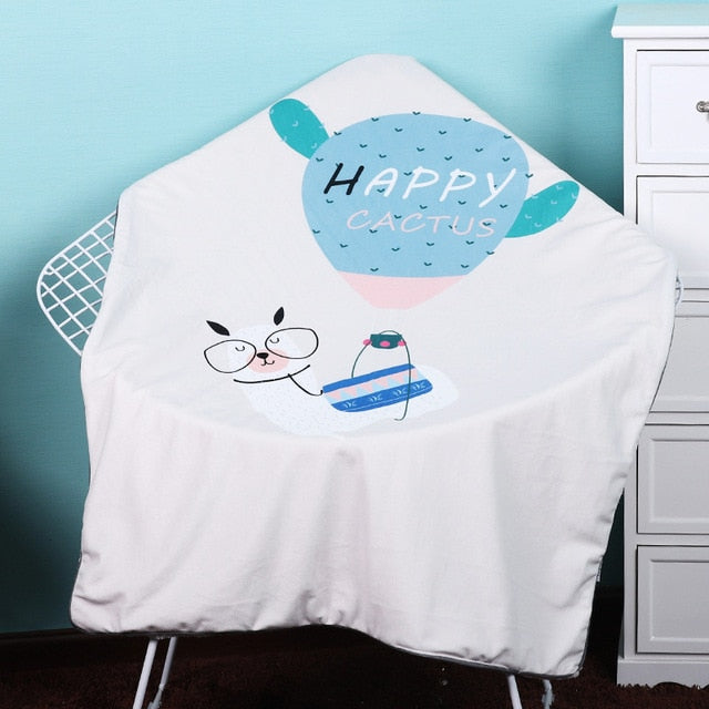 Luxuriously Soft Sherpa Blanket - Deer Bear Hedgehog Fox Unicorn Cactus - Just Kidding Store