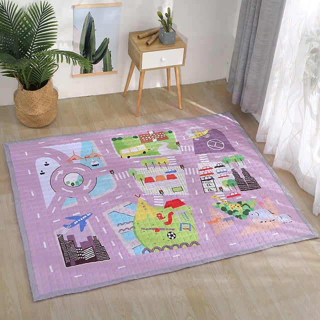 Oversized Kids Play Mat - Quilted Anti Skid Carpet - Just Kidding Store