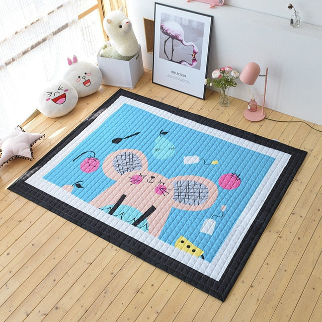 Oversized Kids Play Mat - Quilted Anti Skid Carpet - Just Kidding Store